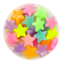 [12070] Estrellas luminosas fluorescentes multicolor x 10 gr.