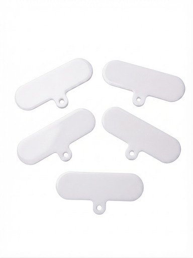 [10092] Soporte acrílico p/celular blanco 6,5x2mm x 5un 
