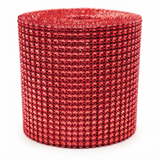 [11839] Falso strass rojo 24 líneas x 1mt. 