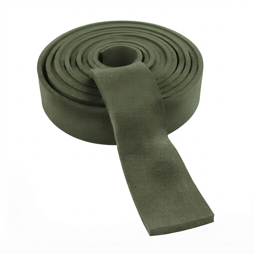 Cinta gamuza 30mm verde militar x 1mt.   