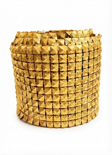 [11840] Falso Strass c/forma dorado #1 x 1mt