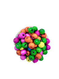 Bolita madera 8mm multicolor