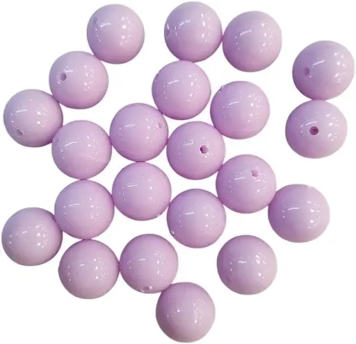 [10291] Bolita acrílico lisa 14mm lila x 40gr