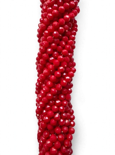 [10641] Cristal de roca 4mm rojo opaco oscuro (GD) 