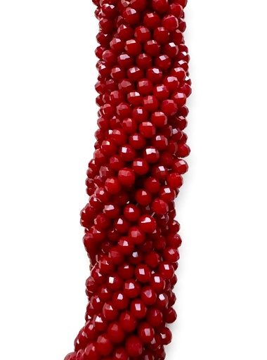 [10641] Cristal de roca 4mm bordó opaco (GD)  