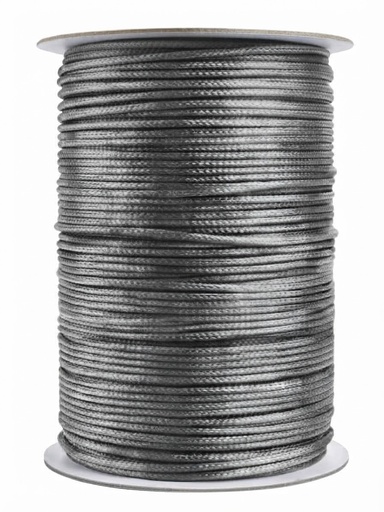 [15009] Cordón Coreano 1mm rollo gris x 155mts   