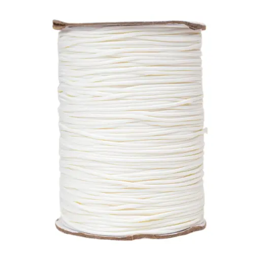 [15009] Cordón Coreano 1mm blanco x 10mts 