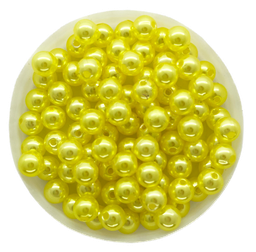 [11263] Perla plást. perlada amarillo 6mm x 10g