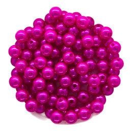 [11263] Perla plást. perlada fucsia 6mm x 10g