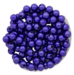 [11298] Perla plástica perlada violeta 6mm x 20g