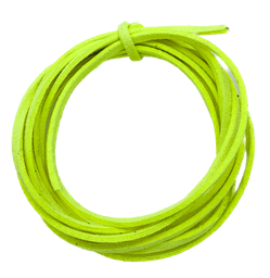 Cordón gamuza 3mm amarillo flúor