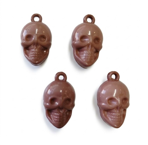 [15311] Dije calavera rosa x 4un