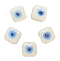 [10201] Ojos turcos cerámica cuadrados blancos 8x8 x 5un.