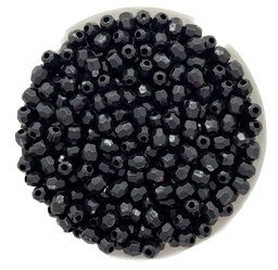 [10204] Perla hexagonal perlada 4mm #K2 negra x 10gr.