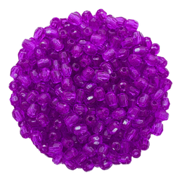 [10203] Perla plást. hexagonal violeta 4mm x 10gr.