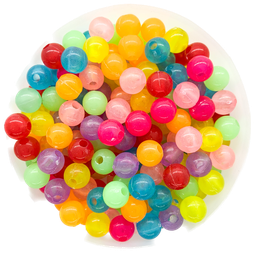 [12066] Bolitas luminosas fluorescentes 8mm x 10 gr. (mix1)