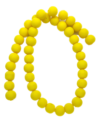 [10257] Bolita de fimo 10mm amarilla x tira