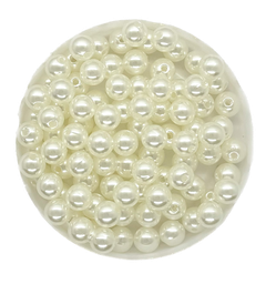 [11263] Perla plást. perlada blanco 6mm x 10g