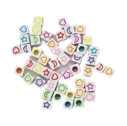 [11277] Figuras surtidas 6x6 blanco c/color x 10gr.