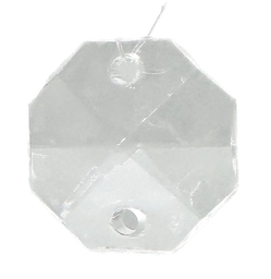 [10507] Cairel acrílico transparente octógono 15mm x 10gr.