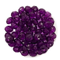 [11735] Dona acrílica facetada violeta 8mm x 10g