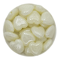 [10439] Perla de río plástica corazón multip 12mm x 10gr.