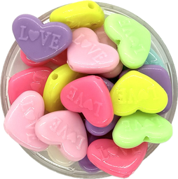 [10233] Plástico infantil pastel corazón love x 10gr.