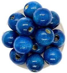 Bolitas madera 15mm azul noche