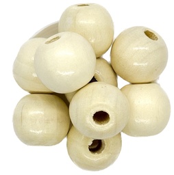 Bolita madera 20mm beige