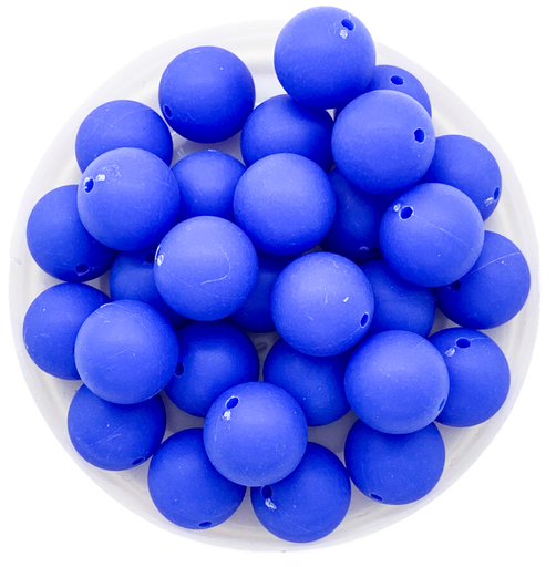 [10539] Bolita acrílico engomada azúl 10mm x 10g