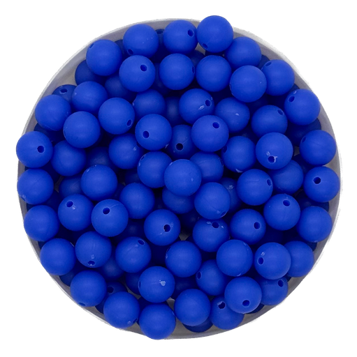 [11443] Bolita acrílico engomada azúl 6mm x 10g