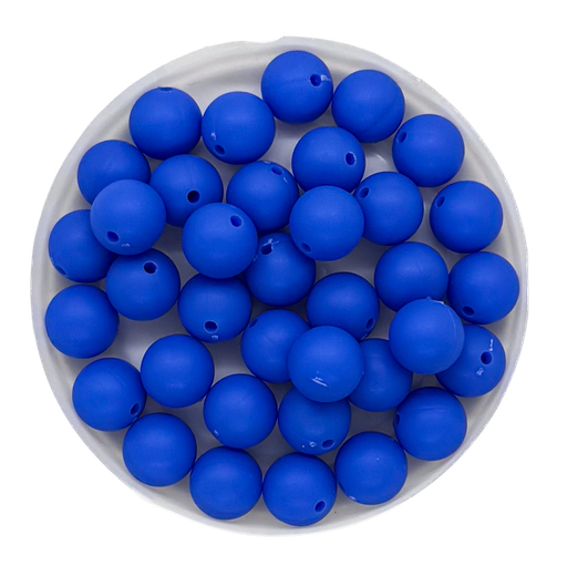 [10746] Bolita acrílico engomada azúl 8mm x 10g