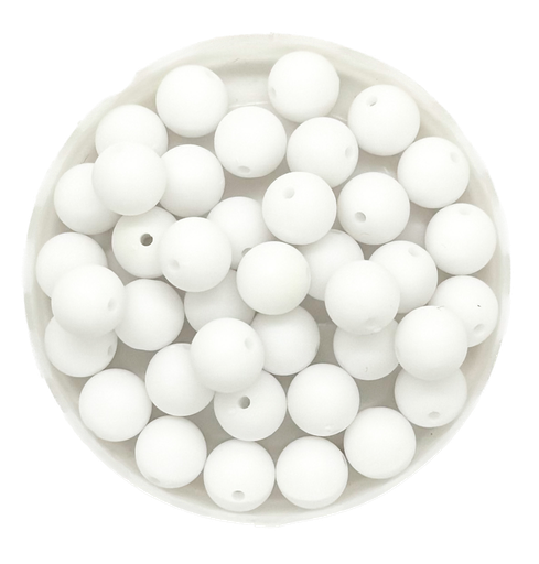 [10746] Bolita acrílico engomada blanco 8mm x 10g