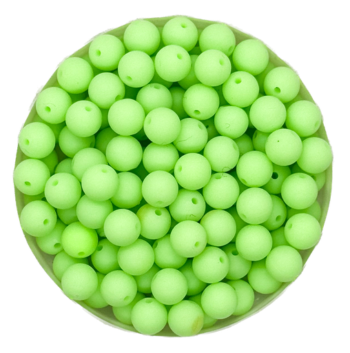 [11443] Bolita acrílico engomada verde agua 6mm x 10g