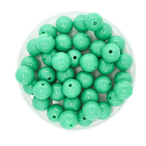 [10293] Bolita acrílico lisa aqua (1) 8mm x 10g