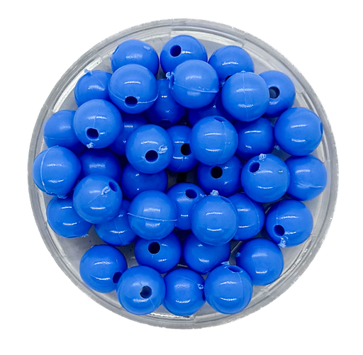[10293] Bolita acrílico lisa celeste 8mm x 10g
