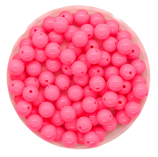 [10293] Bolita acrílico lisa rosa chicle 6mm x 10g