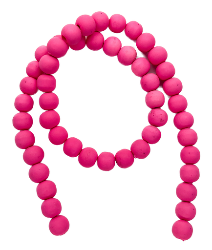 [11257] Bolita de fimo 10mm fucsia x tira