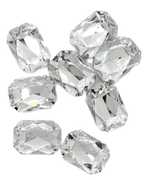 [11030] Gema engarzada plata rectangular 18x25 mm x 10un.