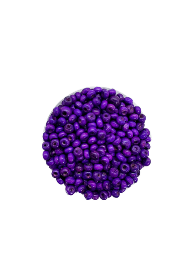 Bolita madera 4mm lila