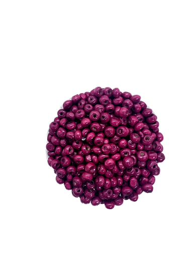 Bolita madera 4mm magenta