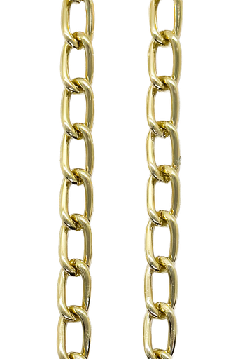 [10381] Cadena aluminio dorada N°3 x 1 mt