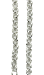 [10391] Cadena aluminio plata rolo N°13 x 1mt