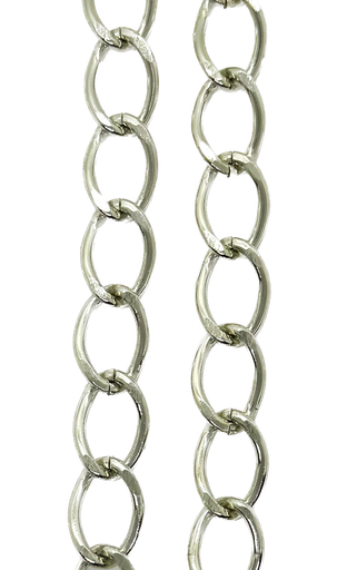 [10398] Cadena aluminio plata x 1m #24