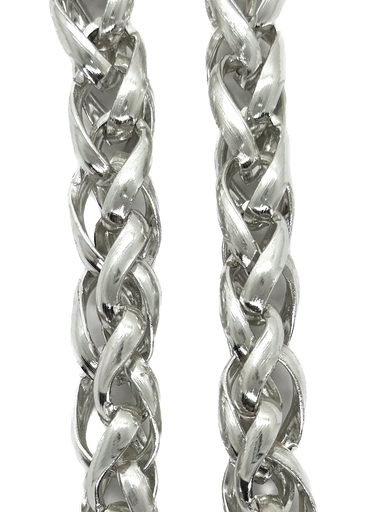 [10414] Cadena aluminio plata x 1m #38