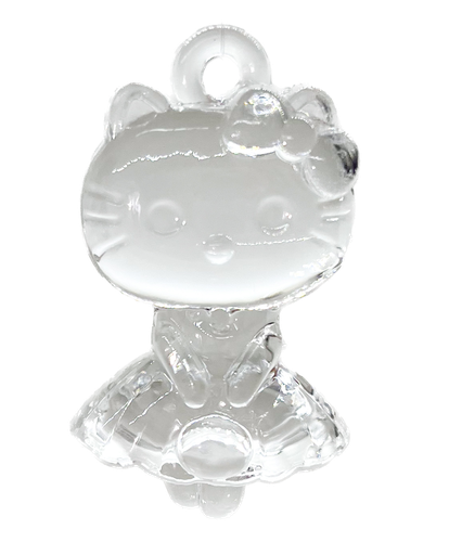 [10678] Cairel acrílico transparente Hello Kitty x 2un.