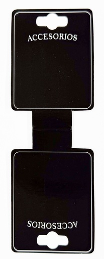 Cartoncito accesorios rectangular negro