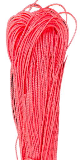 [12158] Cordón encerado 1mm coral x 10 mts.