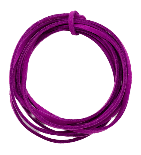 Cordón gamuza 3mm fucsia