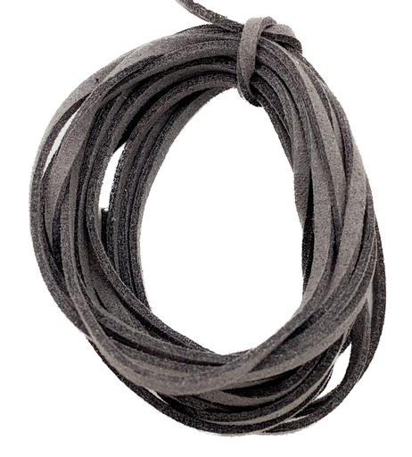 Cordón gamuza 3mm gris oscuro